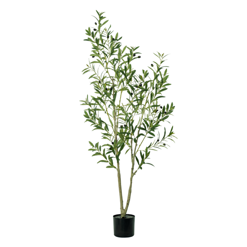 Растение искусственное оливковое дерево с плодами