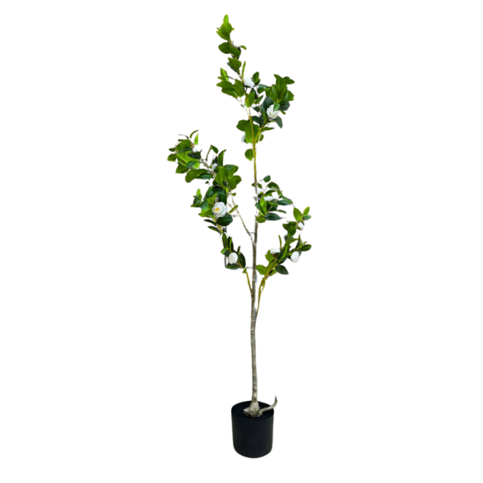 Artificial plant camellia japonica white
