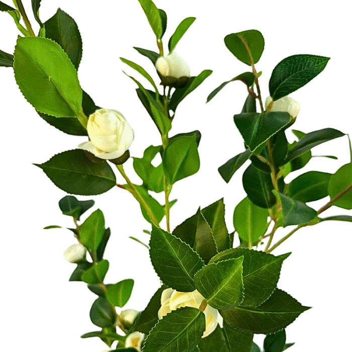 Artificial plant camellia japonica white