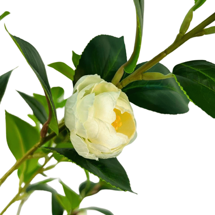 Artificial plant camellia japonica white