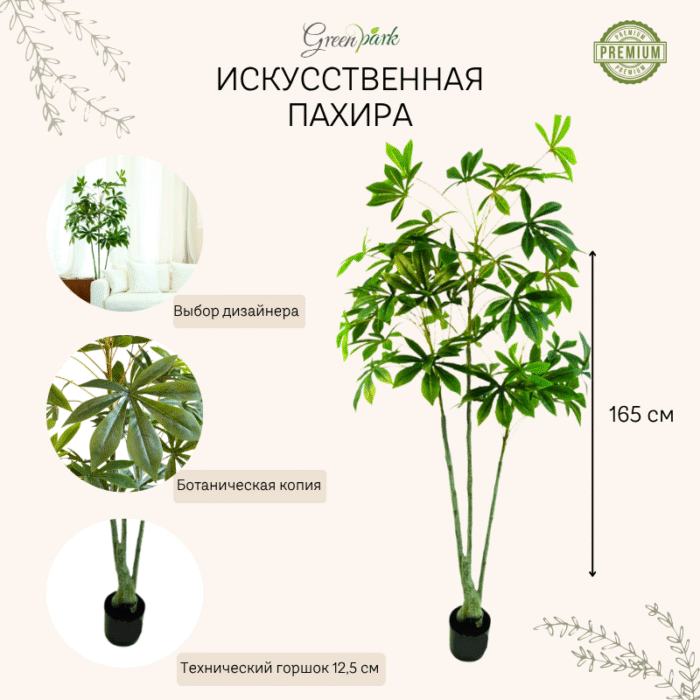 Artificial plant pachira