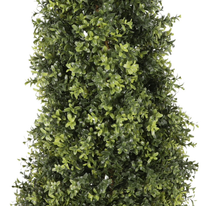 Artificial plant boxwood in the shape of a cone